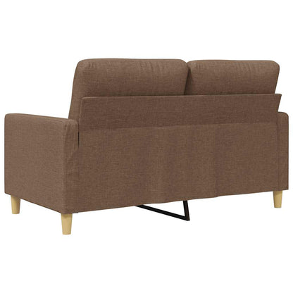 2-Sitzer-Sofa Braun 120 cm Stoff
