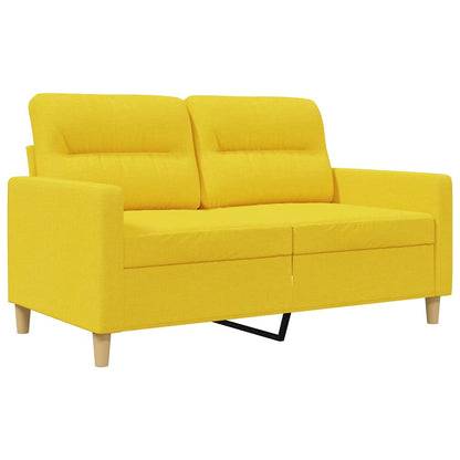 2-Sitzer-Sofa Hellgelb 120 cm Stoff
