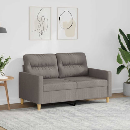 2-Sitzer-Sofa Taupe 120 cm Stoff