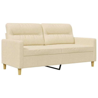 2-Sitzer-Sofa Creme 140 cm Stoff