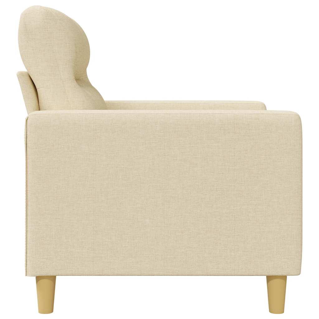 2-Sitzer-Sofa Creme 140 cm Stoff