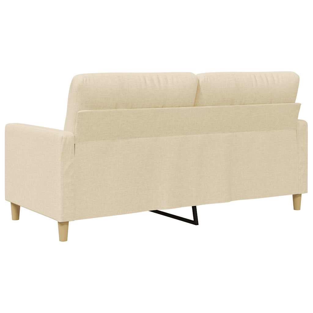 2-Sitzer-Sofa Creme 140 cm Stoff
