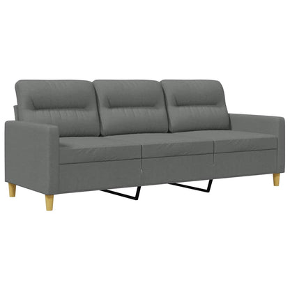 3-Sitzer-Sofa Dunkelgrau 180 cm Stoff
