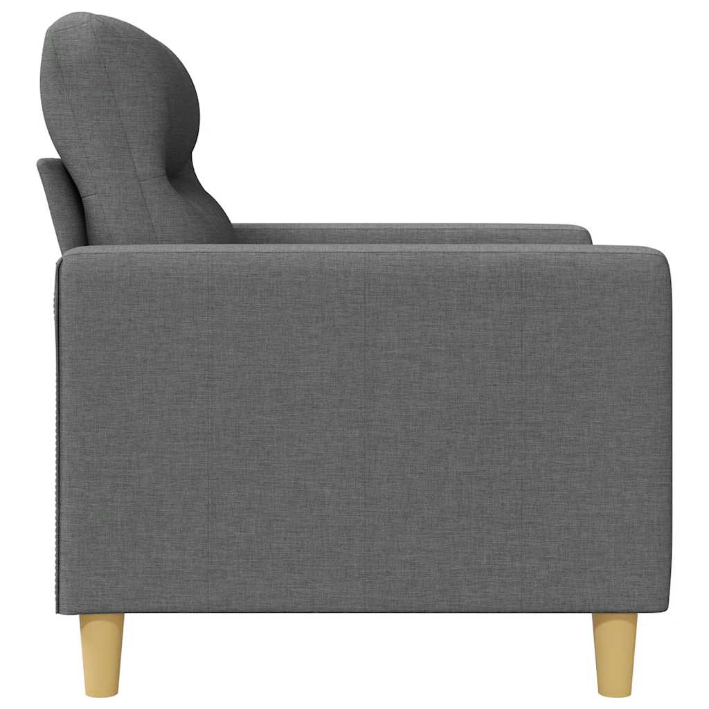 3-Sitzer-Sofa Dunkelgrau 180 cm Stoff