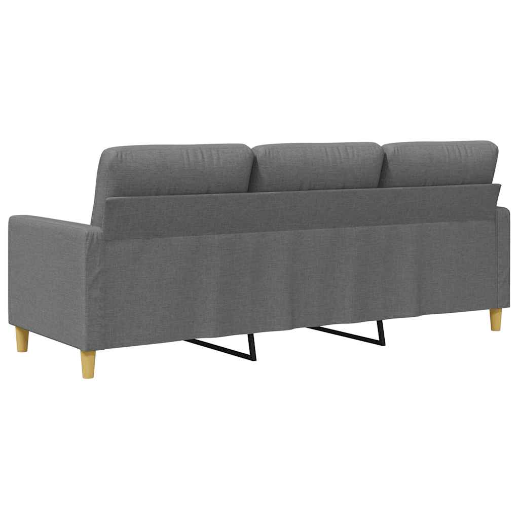 3-Sitzer-Sofa Dunkelgrau 180 cm Stoff