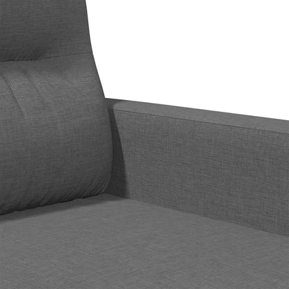 3-Sitzer-Sofa Dunkelgrau 180 cm Stoff