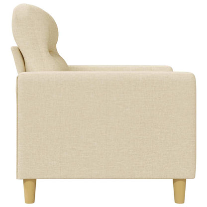 3-Sitzer-Sofa Creme 180 cm Stoff