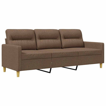 3-Sitzer-Sofa Braun 180 cm Stoff