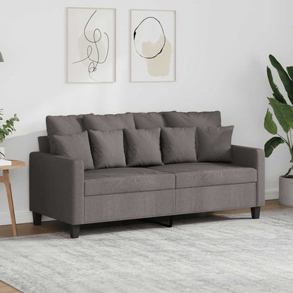 2-Sitzer-Sofa Taupe 140 cm Stoff