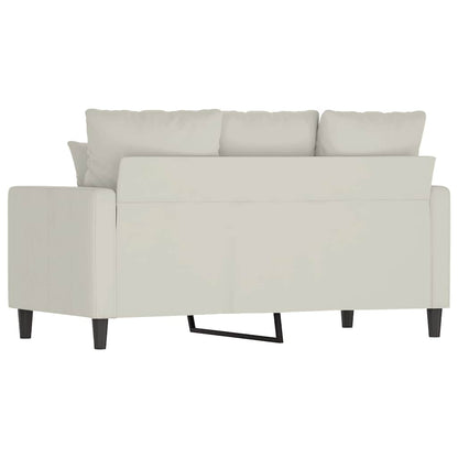2-Sitzer-Sofa Creme 120 cm Samt