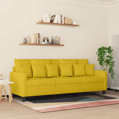 3-Sitzer-Sofa Gelb 180 cm Samt