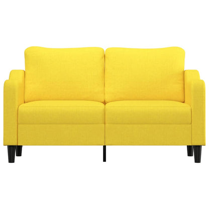 2-Sitzer-Sofa Hellgelb 140 cm Stoff