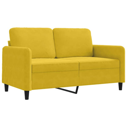 2-Sitzer-Sofa Gelb 120 cm Samt
