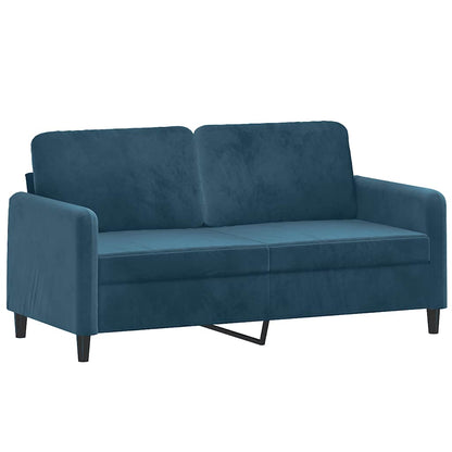 2-Sitzer-Sofa Blau 140 cm Samt