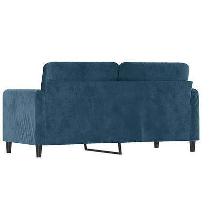 2-Sitzer-Sofa Blau 140 cm Samt