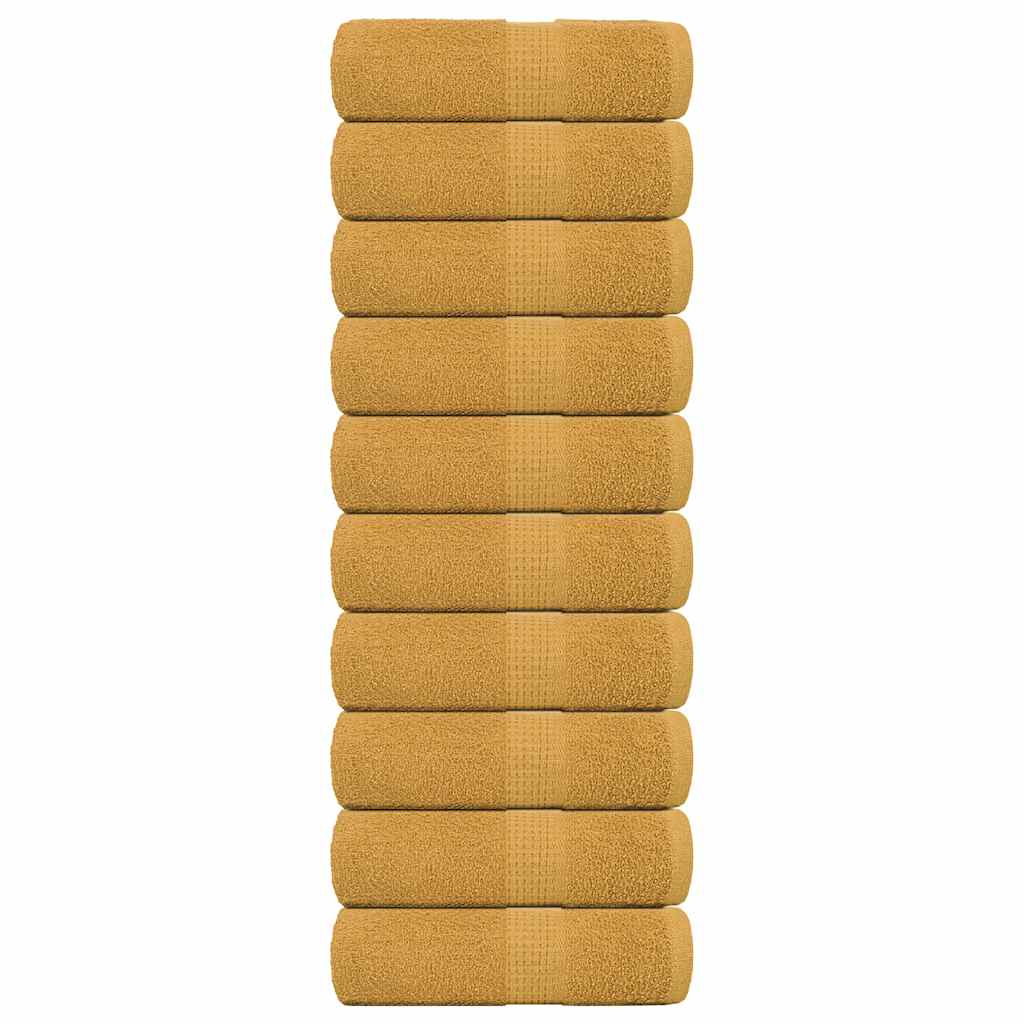 Waschtücher FROGN 10 Stk. Gold 30x30 cm 360 g/m²