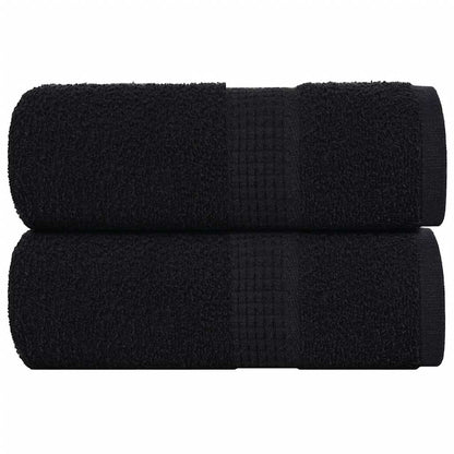 Gästetücher FROGN 2 Stk. Schwarz 30x50 cm 360 g/m²