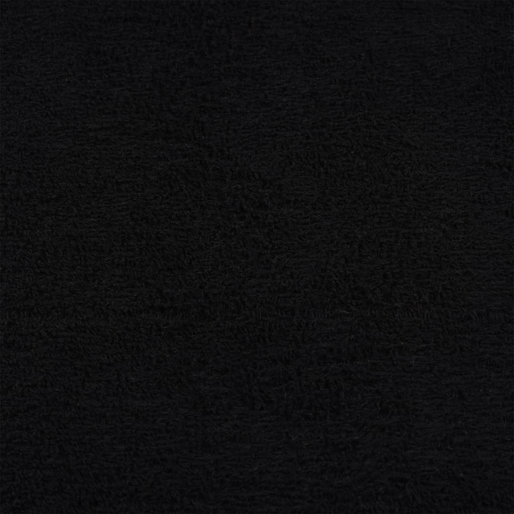 Badetücher FROGN 10 Stk. Schwarz 100x150 cm 360 g/m²