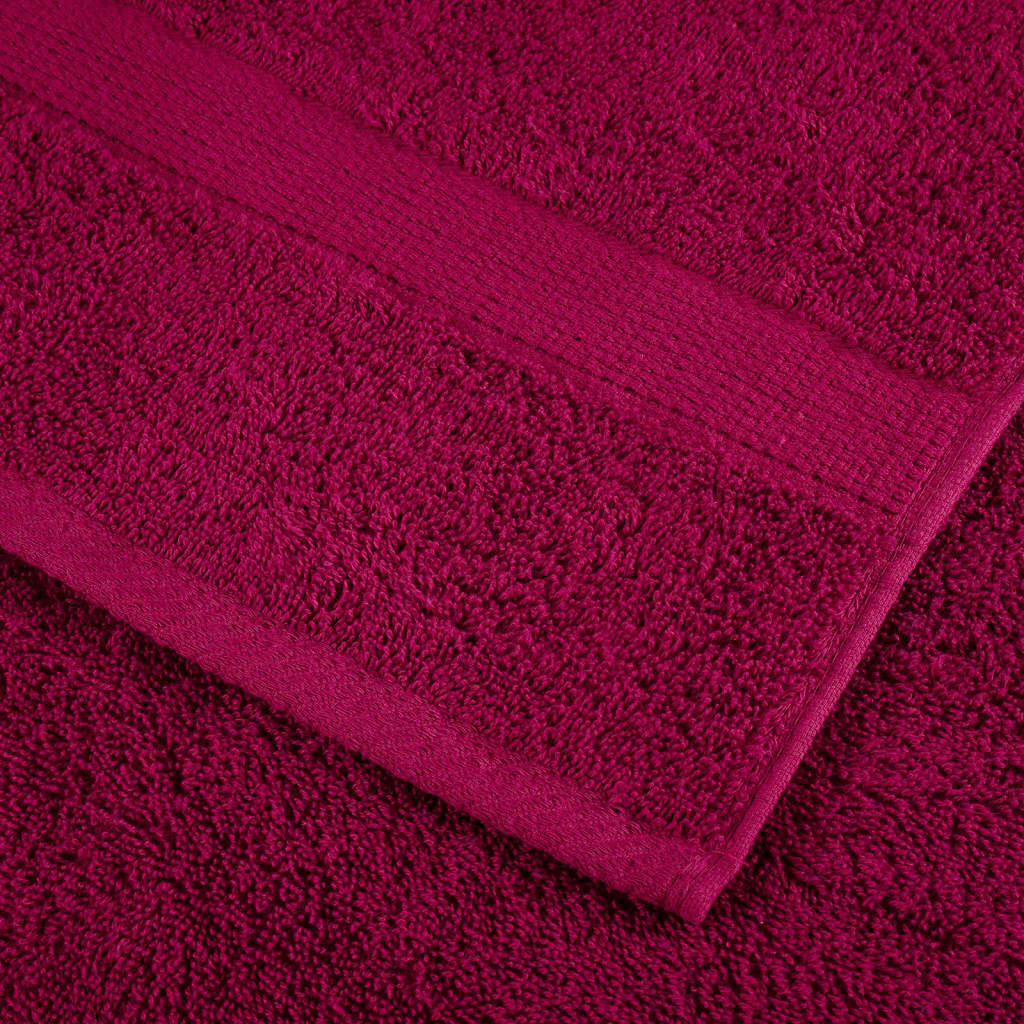Premium Handtücher SOLUND 10 Stk. Bordeaux 100x200 cm 600 g/m²