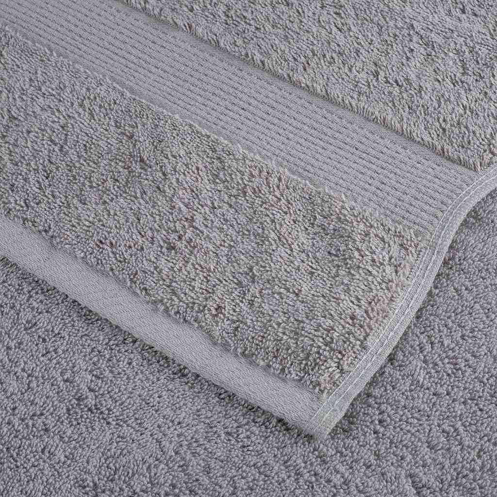 Premium Handtücher SOLUND 10 Stk. Grau 100x200 cm 600 g/m²
