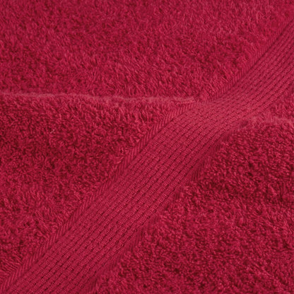 Premium-Saunatücher SOLUND 4 Stk. Rot 80x200 cm 600 g/m²