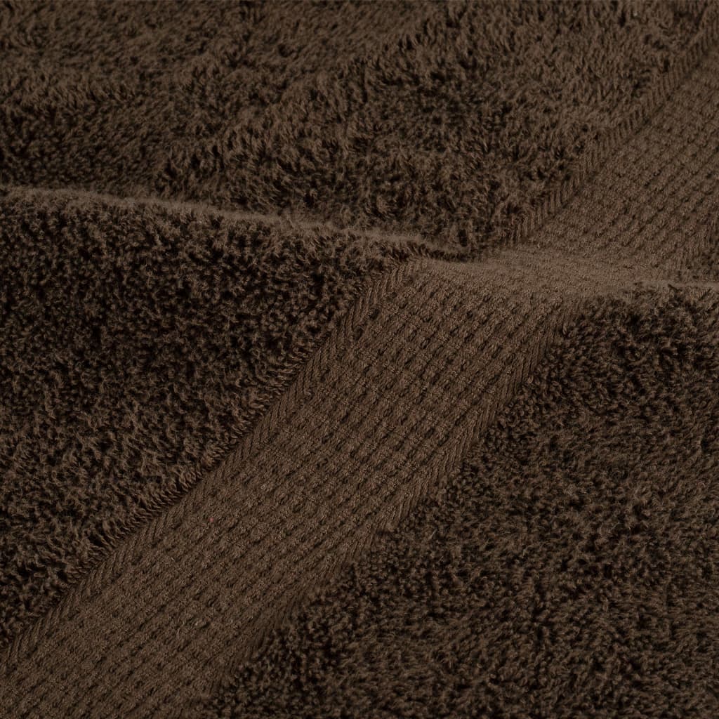 6 tlg. Premium-Handtuch-Set SOLUND Braun 600 g/m²