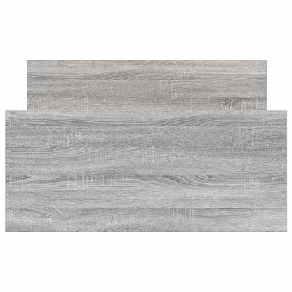 Bettgestell Grau Sonoma 100x200 cm Holzwerkstoff