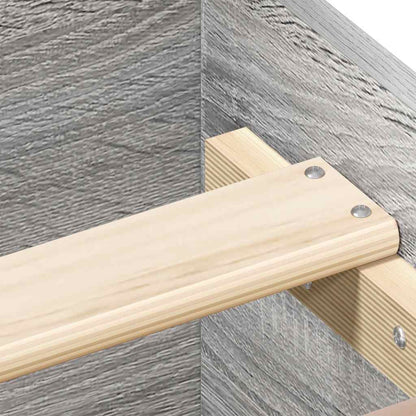 Bettgestell Grau Sonoma 90x190 cm Holzwerkstoff