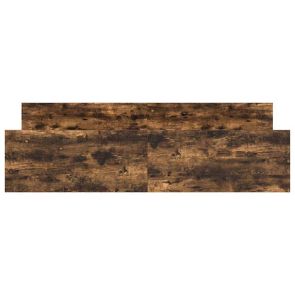 Bettgestell mit Kopf- und Fußteil Räuchereiche 160x200 cm