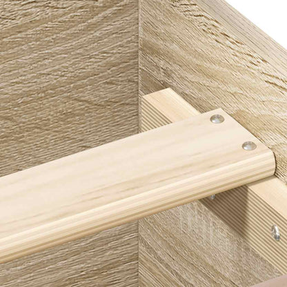 Bettgestell mit Kopf- und Fußteil Sonoma-Eiche 180x200 cm