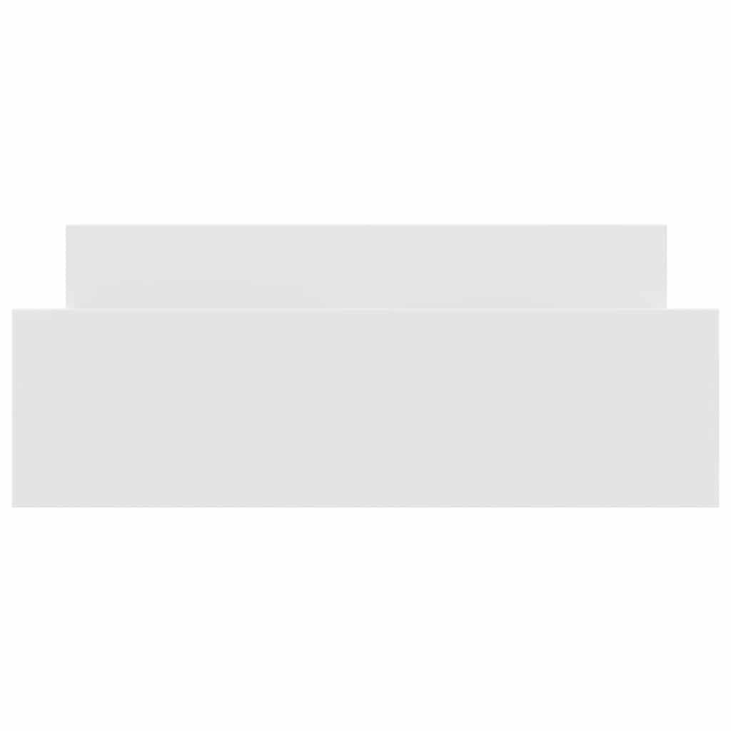 Bettgestell mit Kopf- und Fußteil Weiß 120x190 cm