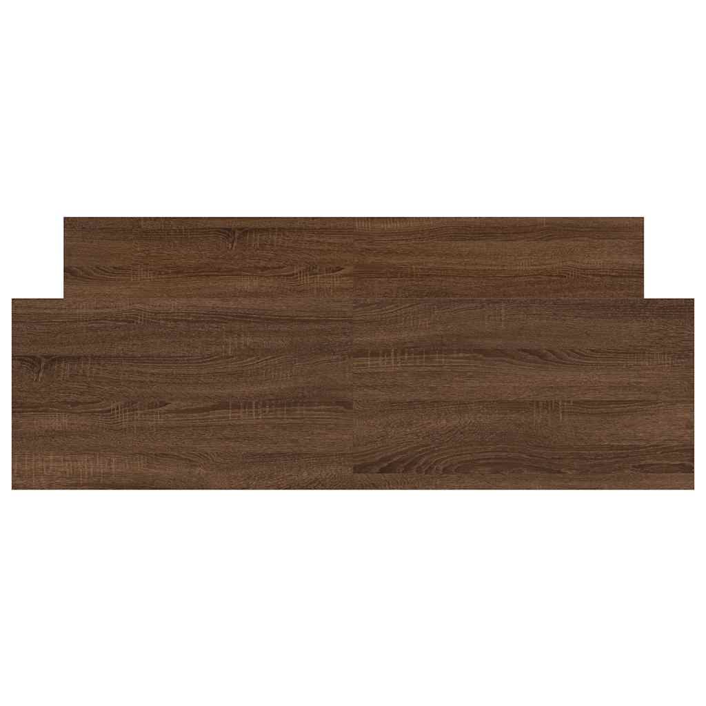 Bettgestell mit Kopf- und Fußteil Braun Eiche-Optik 120x190 cm