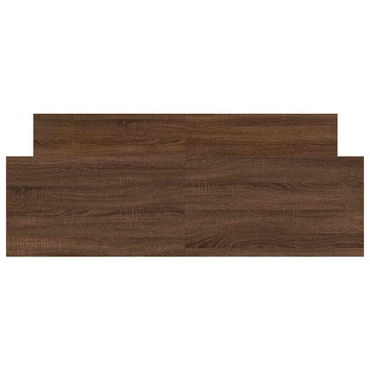 Bettgestell mit Kopf- und Fußteil Braun Eiche-Optik 120x190 cm