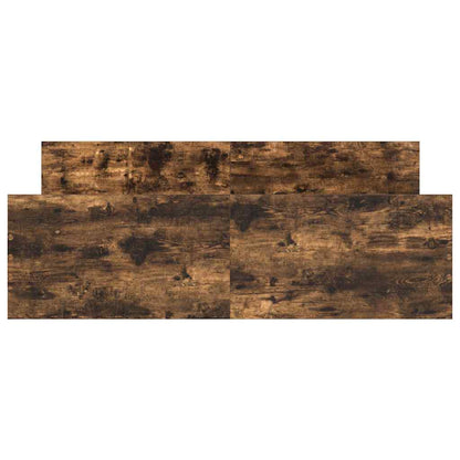 Bettgestell mit Kopf- und Fußteil Räuchereiche 140x190 cm