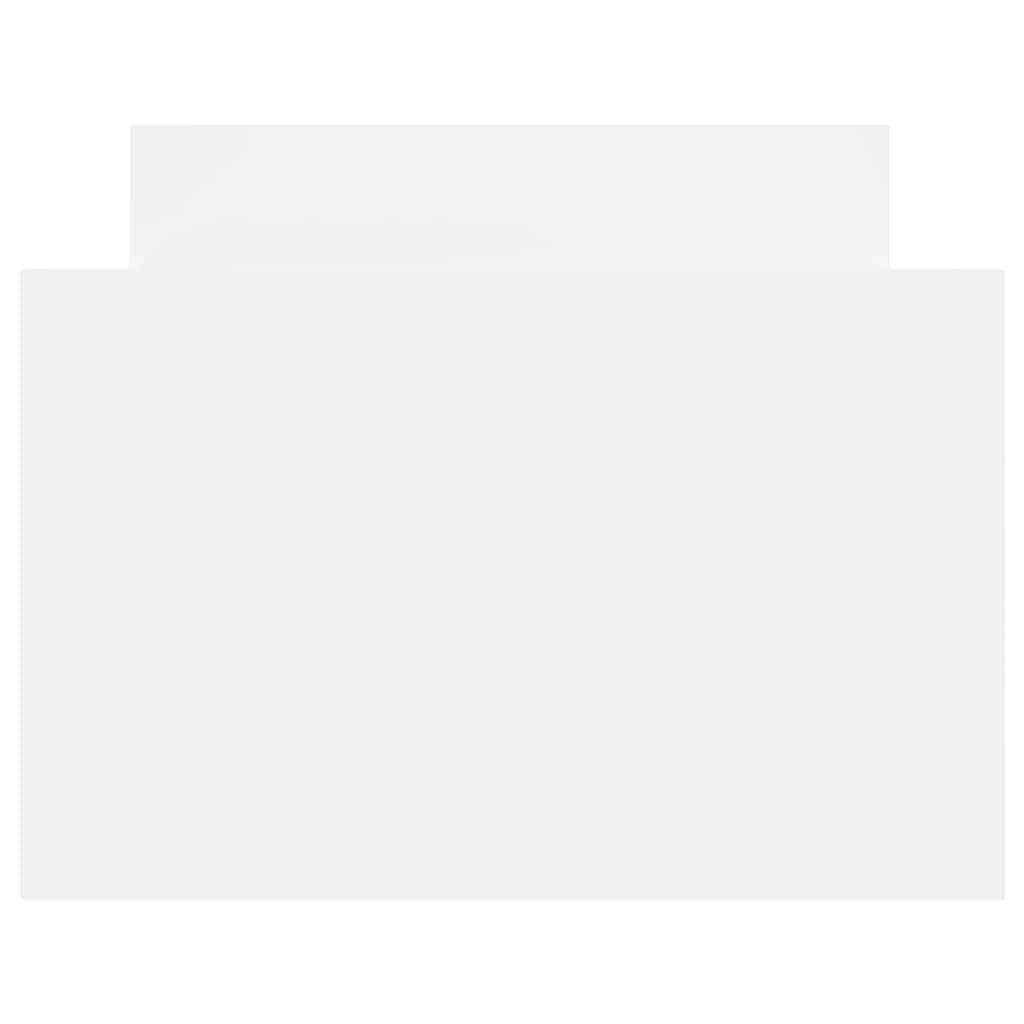 Bettgestell mit Kopf- und Fußteil Weiß 100x200 cm