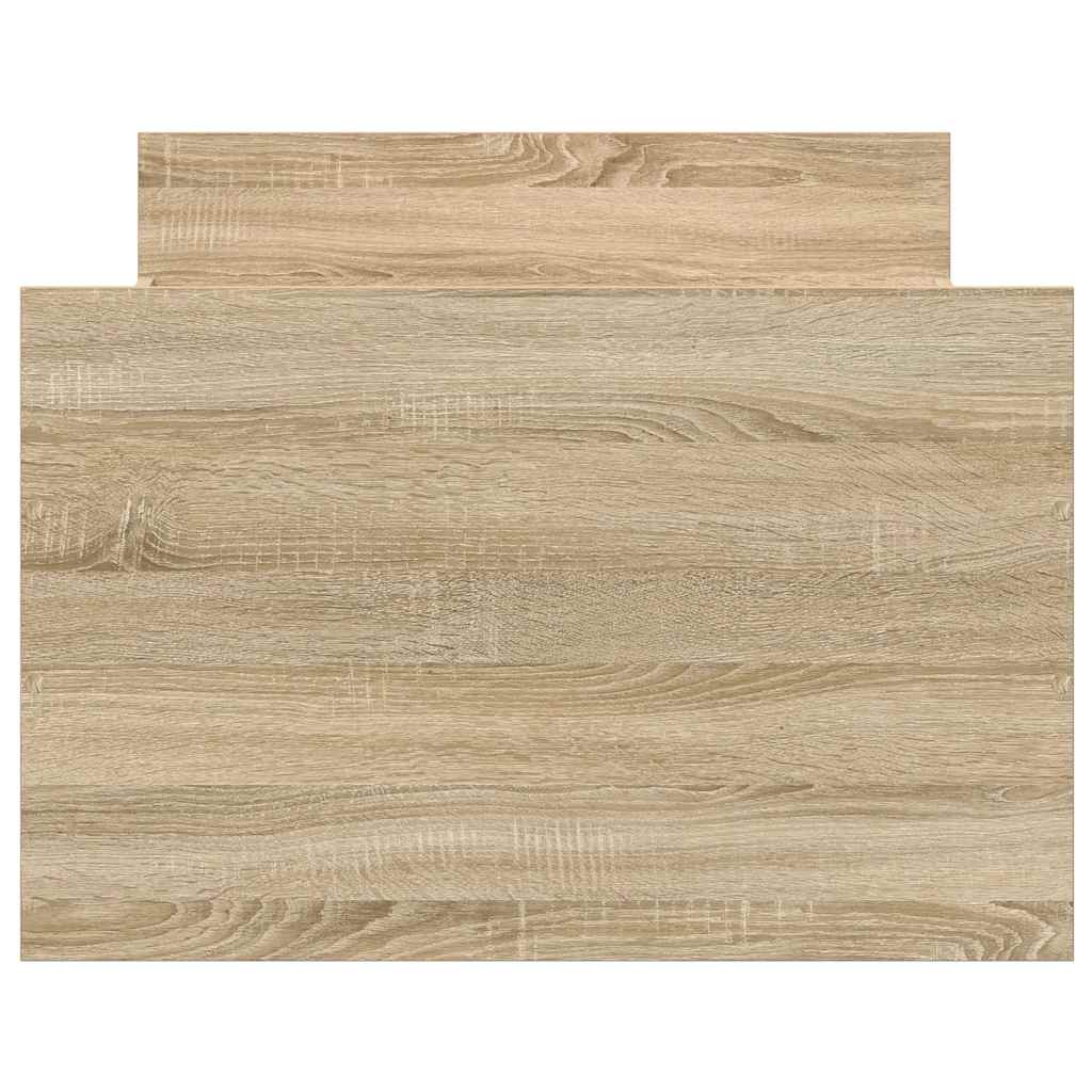 Bettgestell mit Kopf- und Fußteil Sonoma-Eiche 100x200 cm