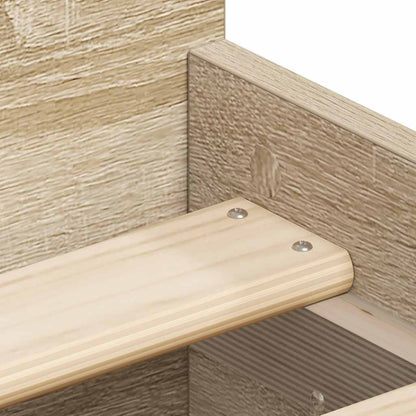 Bettgestell mit Kopf- und Fußteil Sonoma-Eiche 100x200 cm