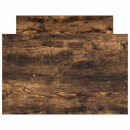 Bettgestell mit Kopf- und Fußteil Räuchereiche 90x200 cm