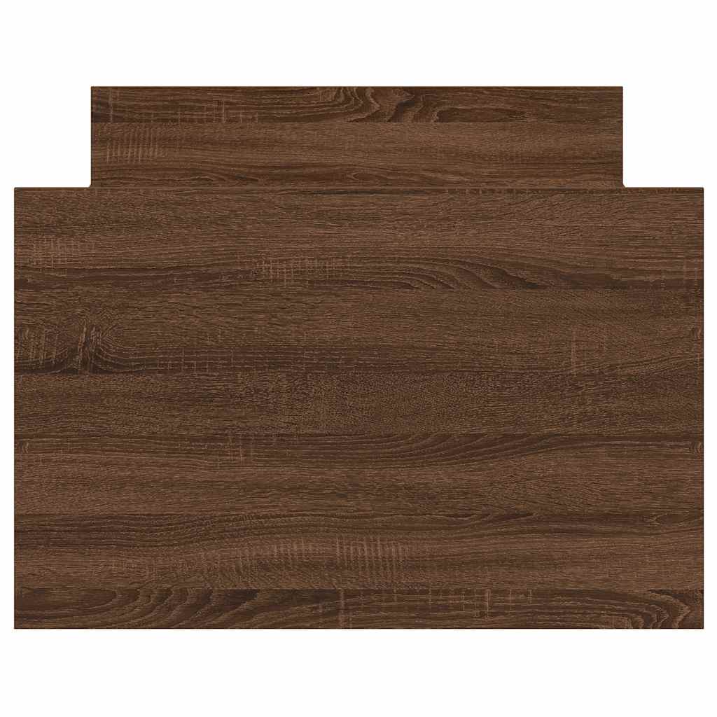 Bettgestell mit Kopf- und Fußteil Braun Eichen-Optik 90x200 cm
