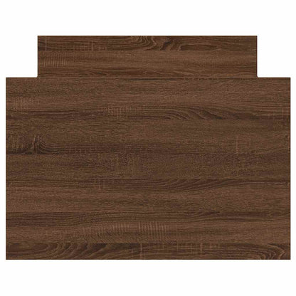 Bettgestell mit Kopf- und Fußteil Braun Eichen-Optik 90x200 cm