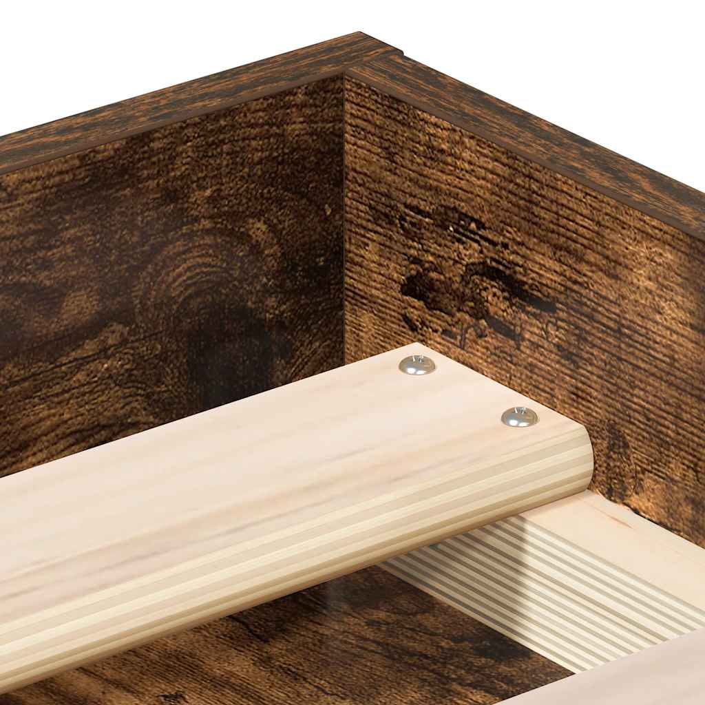 Bettgestell Räuchereiche 90x190 cm