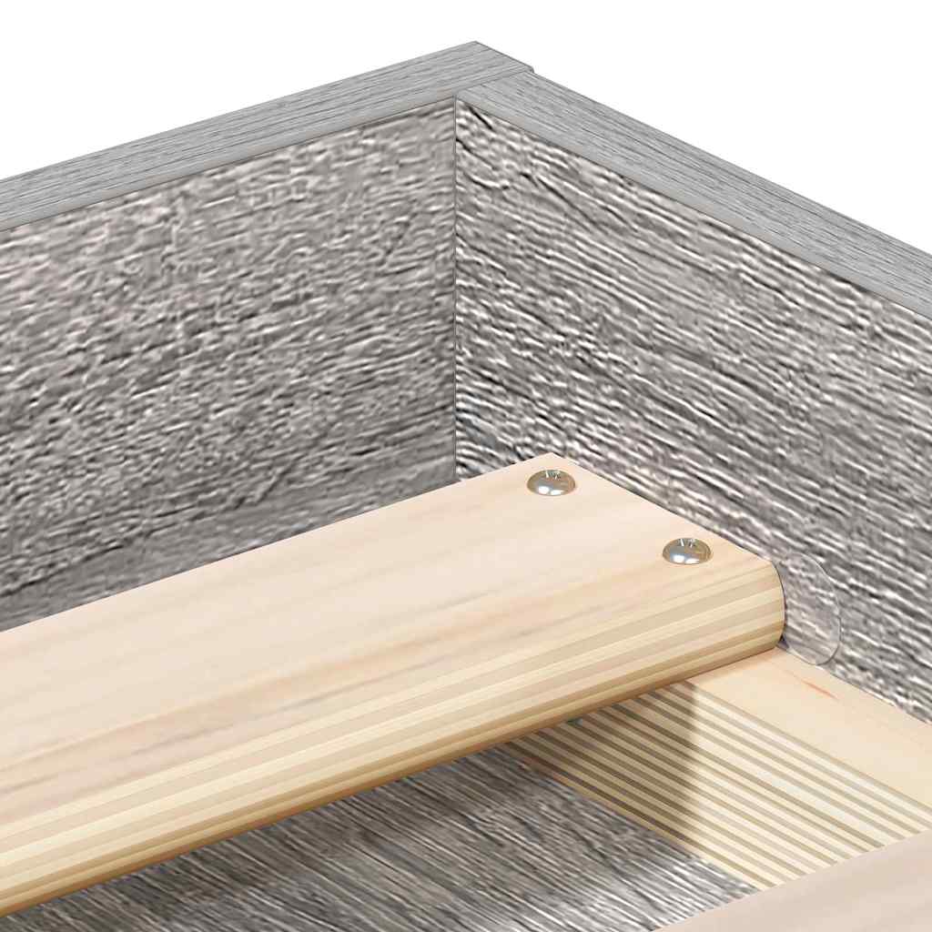 Bettgestell Grau Sonoma 180x200 cm