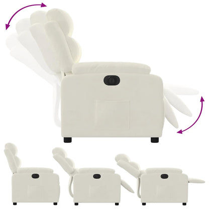 Relaxsessel Elektrisch Creme Samt
