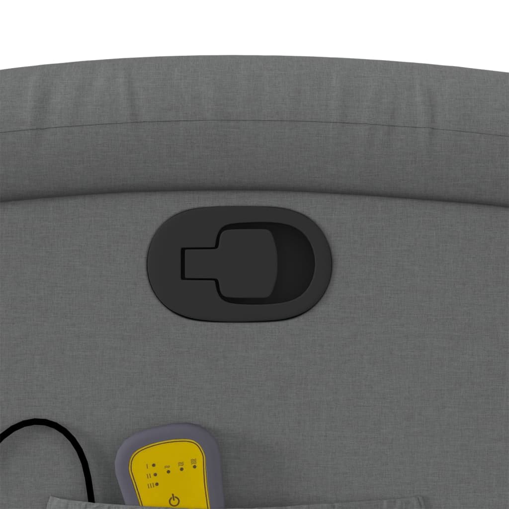 Massage-Relaxsessel, Stoff, Dunkelgrau