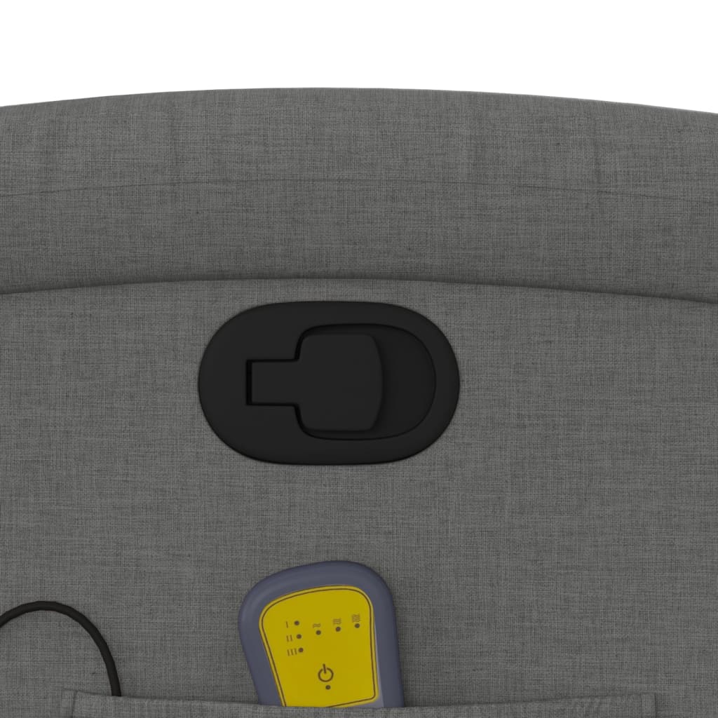 Massage-Relaxsessel, Stoff, Dunkelgrau