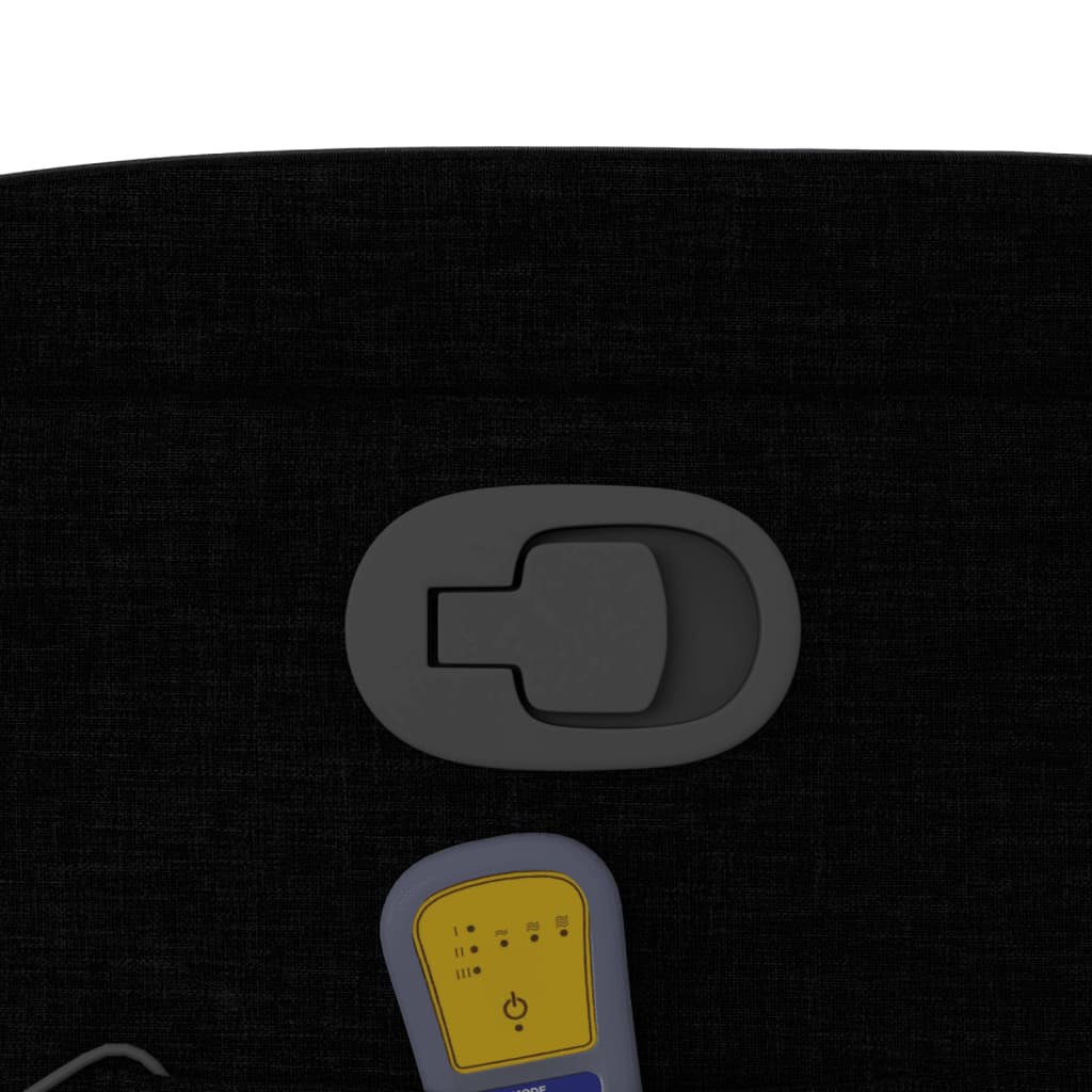 Massage-Relaxsessel, schwarzer Stoff