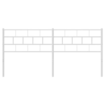 Ersatz-Kopfteil Metall Weiß 160 cm