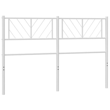 Ersatz-Kopfteil Metall Weiß 120 cm