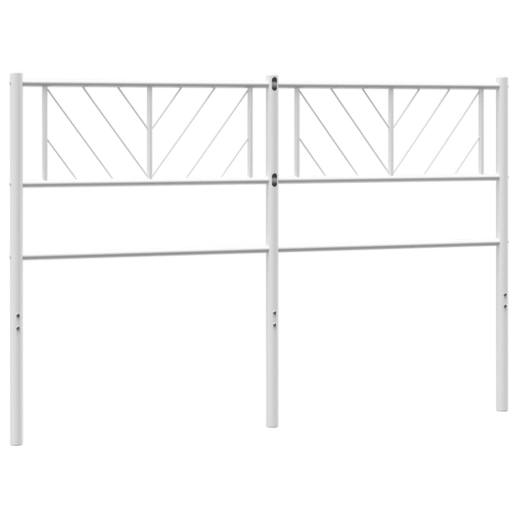 Ersatz-Kopfteil Metall Weiß 120 cm