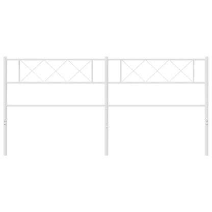 Ersatz-Kopfteil Metall Weiß 200 cm